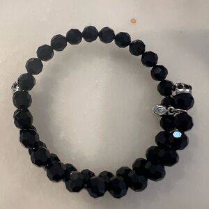Swarovski beaded bangle bracelet